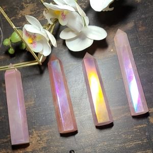 Rose quartz towers